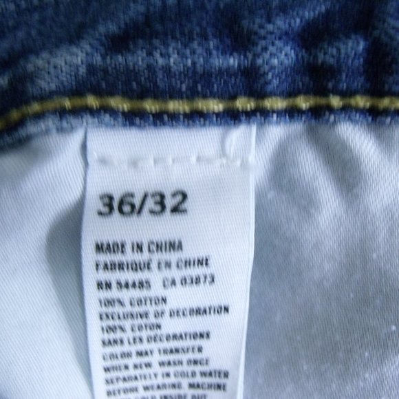 American Eagle Distressed Original Straight Jeans 36x32 - Picture 7 of 7